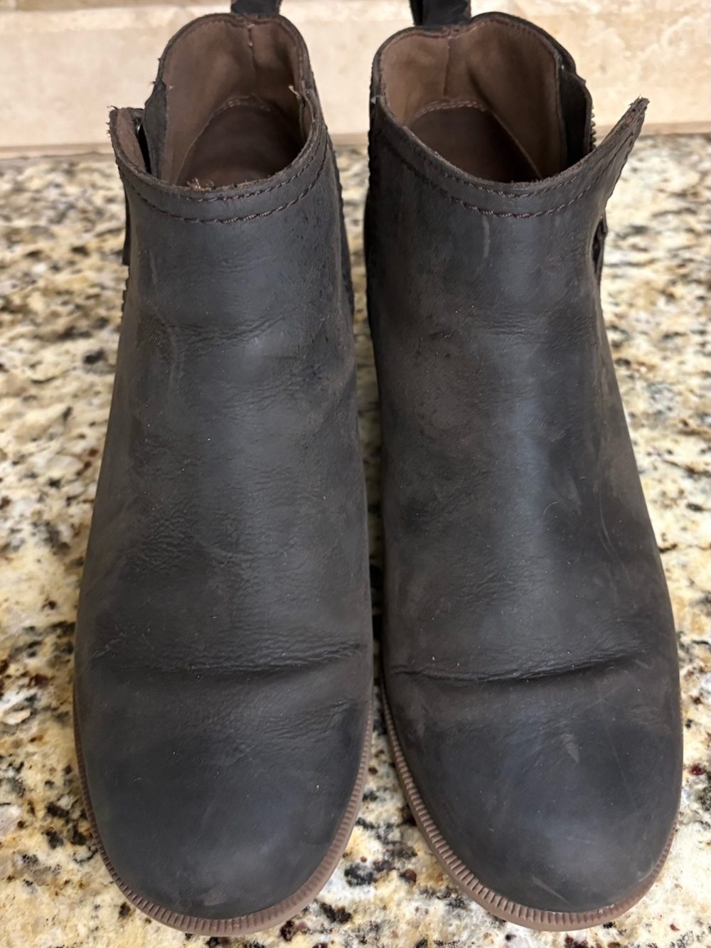 Teva Women's Dark Brown Leather Ankle Booties